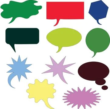 Speech box Stock Illustration