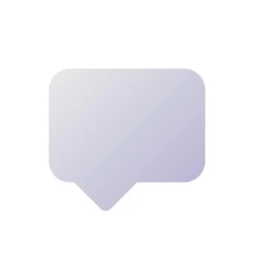 Speech box pixel perfect flat gradient two-color ui icon Illustrazione stock