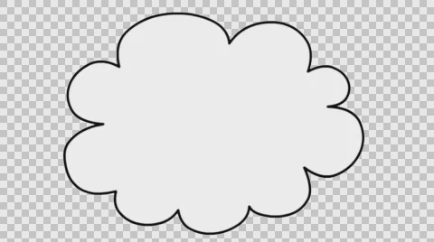 Speech Bubble 1 sketch illustration hand drawn animation transparent Stock Footage 64474213