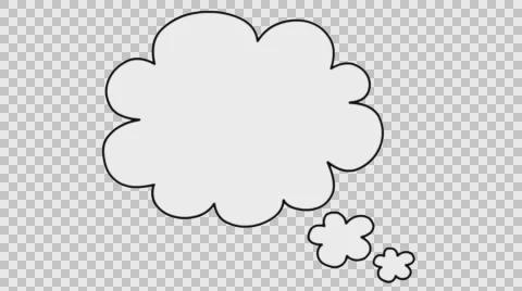 Speech Bubble 4 sketch illustration hand drawn animation transparent Stock Footage 64474540
