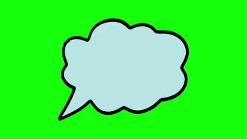 SPEECH BUBBLE 7 Stock Footage 244412364