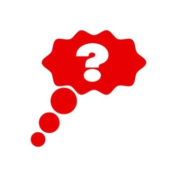 Speech Bubble And Question Mark On White Background Stock Illustration