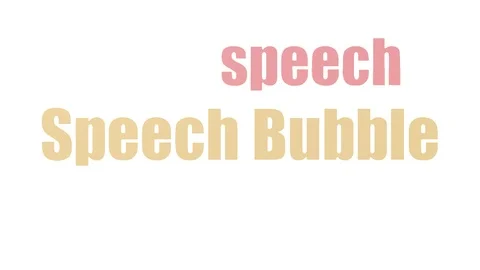 Speech Bubble Animated Tag Cloud Isolated Stock Footage 99622480