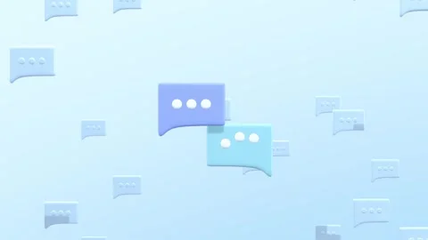 Speech Bubble Animation Background. Speech Bubble Video Footage. Stock Footage 287071715