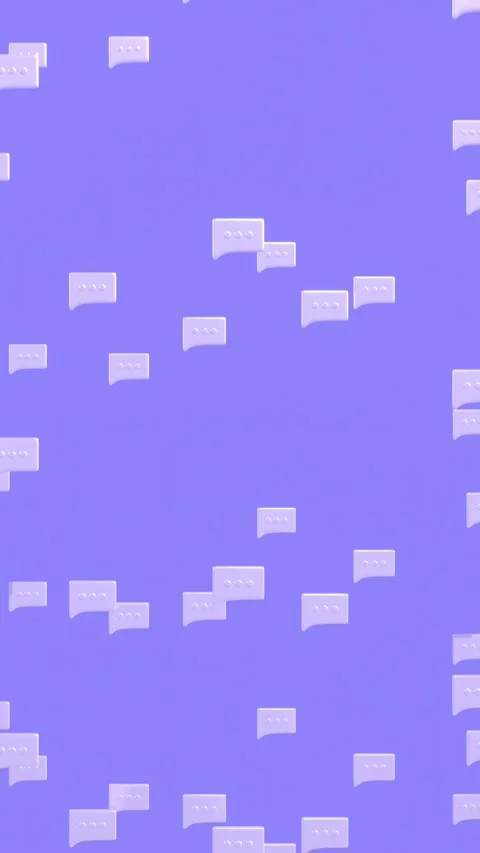 Speech Bubble Animation Background In A Vertical Video. Stock Footage 287071716