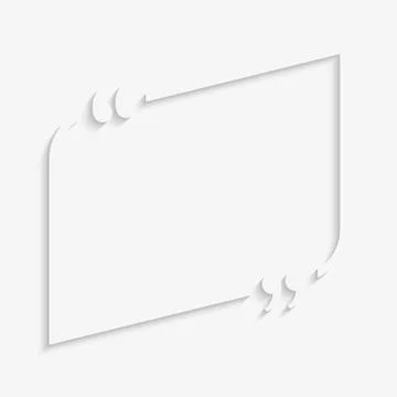 Speech Bubble Arrow. Empty Quote Bracket. Stock Illustration