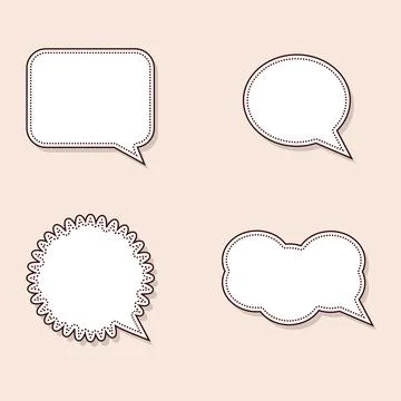 Speech bubble background Illustration