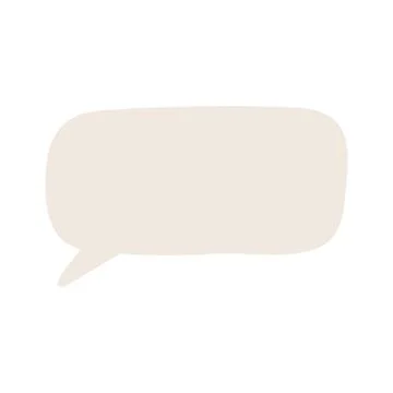 Speech bubble, balloon hand drawn illustration. Illustrazione stock