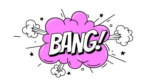 Speech Bubble Bang. Banner, speech bubble Stock Illustration