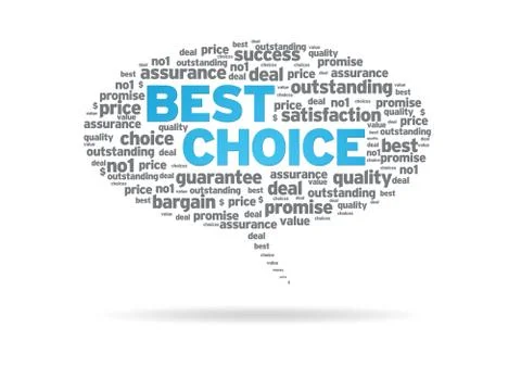 Speech bubble - best choice Stock Illustration