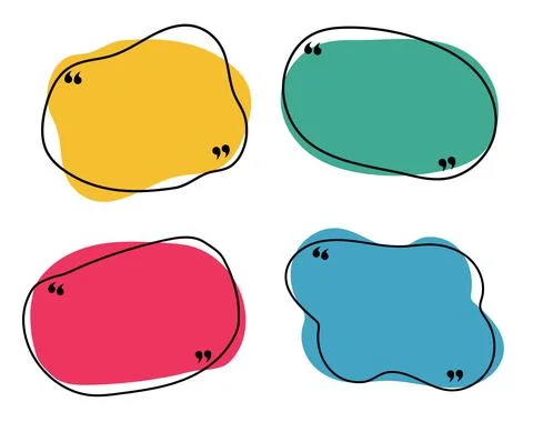 Speech Bubble Big Set Isolated Stock Illustration