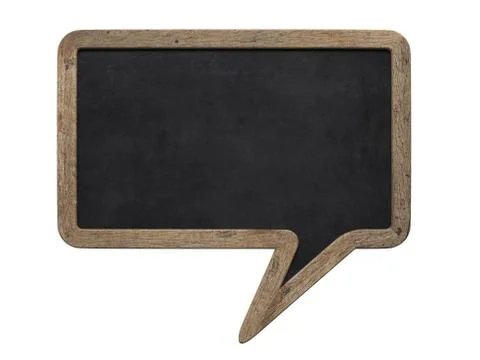 Speech bubble blackboard Stock Illustration