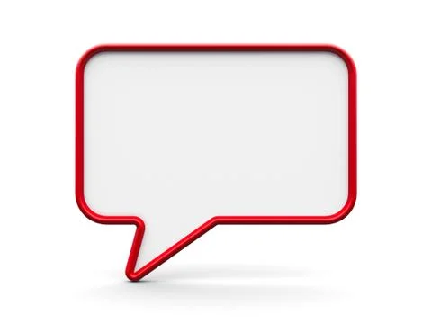 Speech bubble blank #2 Stock Illustration