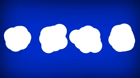 Speech Bubble Blank Copy Space Your Text Message 3d Animation. 4 Speech and Stock Footage 120204273