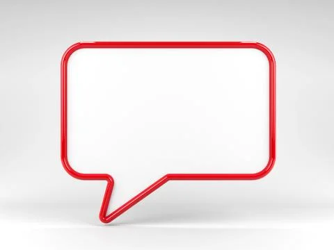 Speech bubble blank Stock Illustration