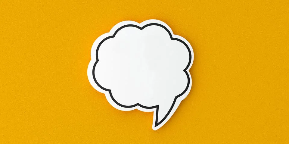 Speech bubble blank Stock Illustration