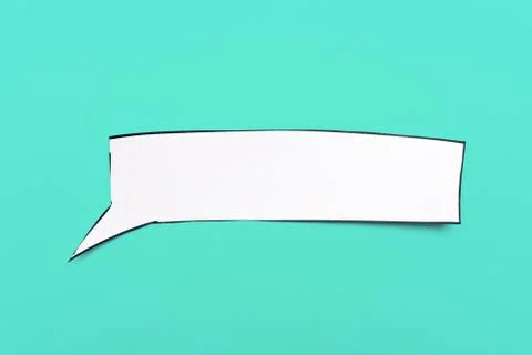 Speech bubble blank with space for message or text Stock Photos