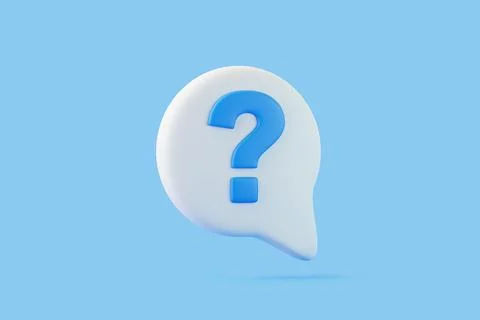 Speech bubble on blue background Stock Illustration