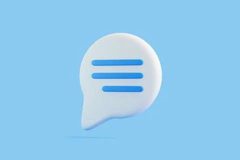 Speech bubble on blue background Illustrazione stock
