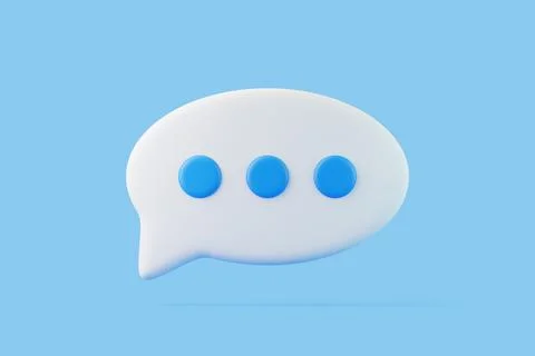 Speech bubble on blue background Stock Illustration