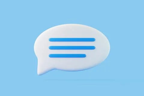 Speech bubble on blue background Stock Illustration