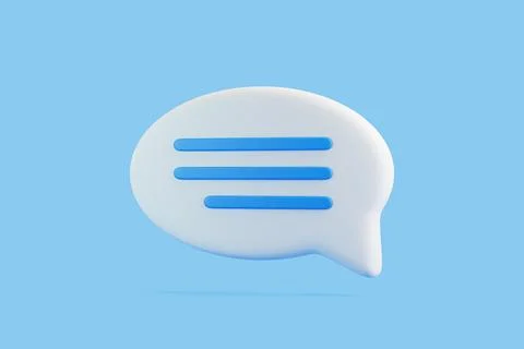 Speech bubble on blue background Stock Illustration
