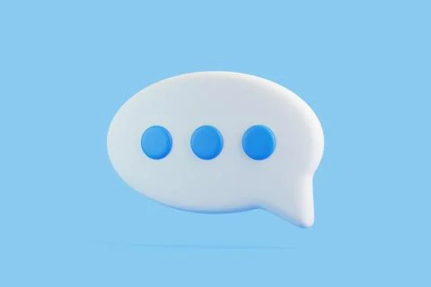 Speech bubble on blue background Stock Illustration