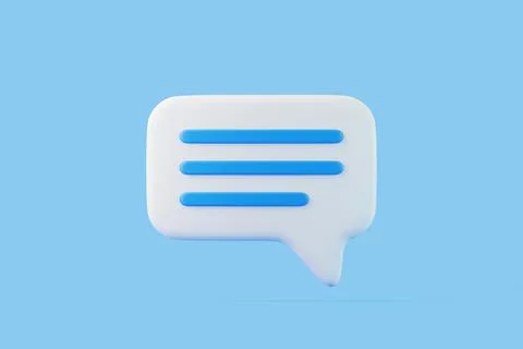 Speech bubble on blue background Illustrazione stock