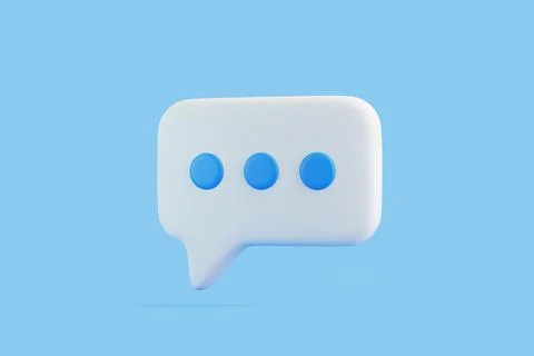 Speech bubble on blue background Illustrazione stock