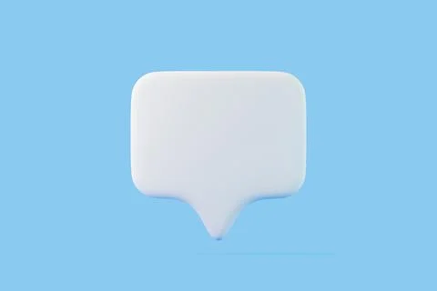 Speech bubble on blue background Stock Illustration