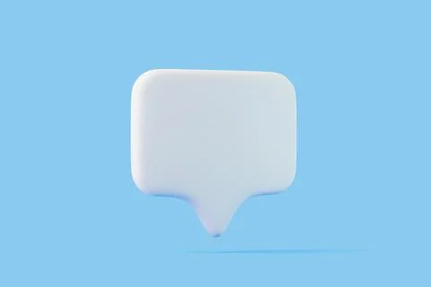 Speech bubble on blue background Stock Illustration