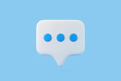 Speech bubble on blue background Stock Illustration