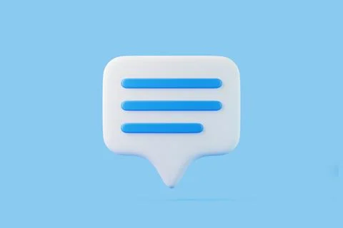 Speech bubble on blue background Illustrazione stock