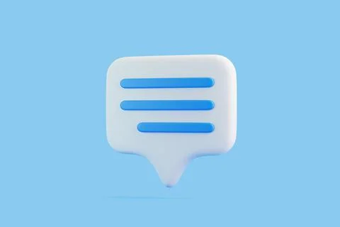 Speech bubble on blue background Illustrazione stock