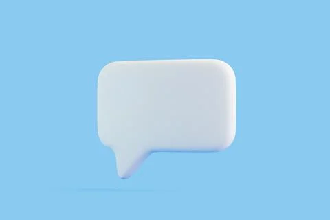 Speech bubble on blue background Stock Illustration