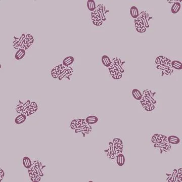 Speech bubble brainstorm glyph vector seamless pattern Stock Illustration