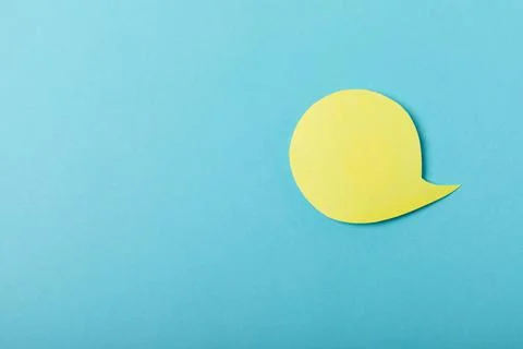 Speech bubble on a bright colored background. 스톡 사진