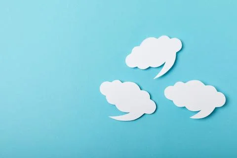 Speech bubble on a bright colored background. 스톡 사진