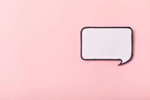 Speech bubble on a bright colored background. 스톡 사진