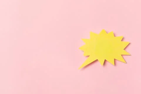 Speech bubble on a bright colored background. 스톡 사진