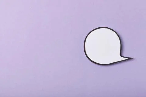 Speech bubble on a bright colored background. 스톡 사진
