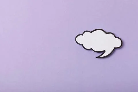 Speech bubble on a bright colored background. 스톡 사진