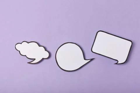 Speech bubble on a bright colored background. 스톡 사진