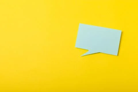 Speech bubble on a bright colored background. 스톡 사진