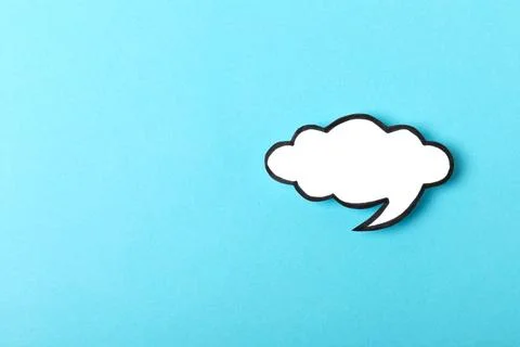 Speech bubble on a bright colored background. 스톡 사진