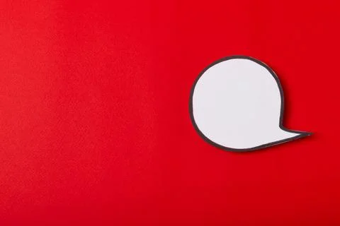 Speech bubble on a bright colored background. 스톡 사진