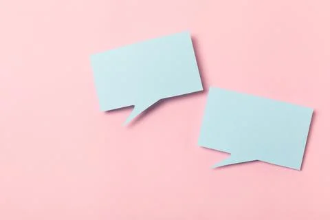 Speech bubble on a bright colored background. 스톡 사진