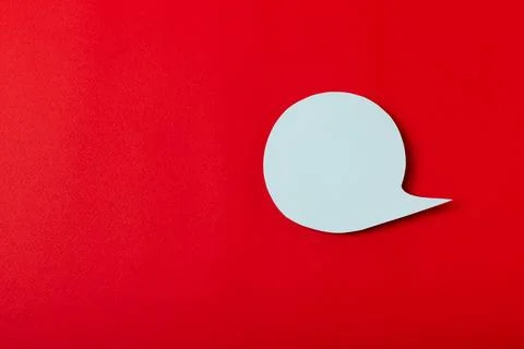 Speech bubble on a bright colored background. 스톡 사진