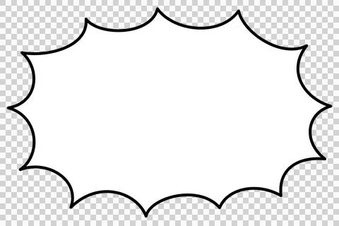 A speech bubble that can be used to express surprise or emphasis 스톡 일러스트