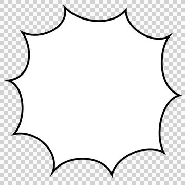 A speech bubble that can be used to express surprise or emphasis Stock Illustration